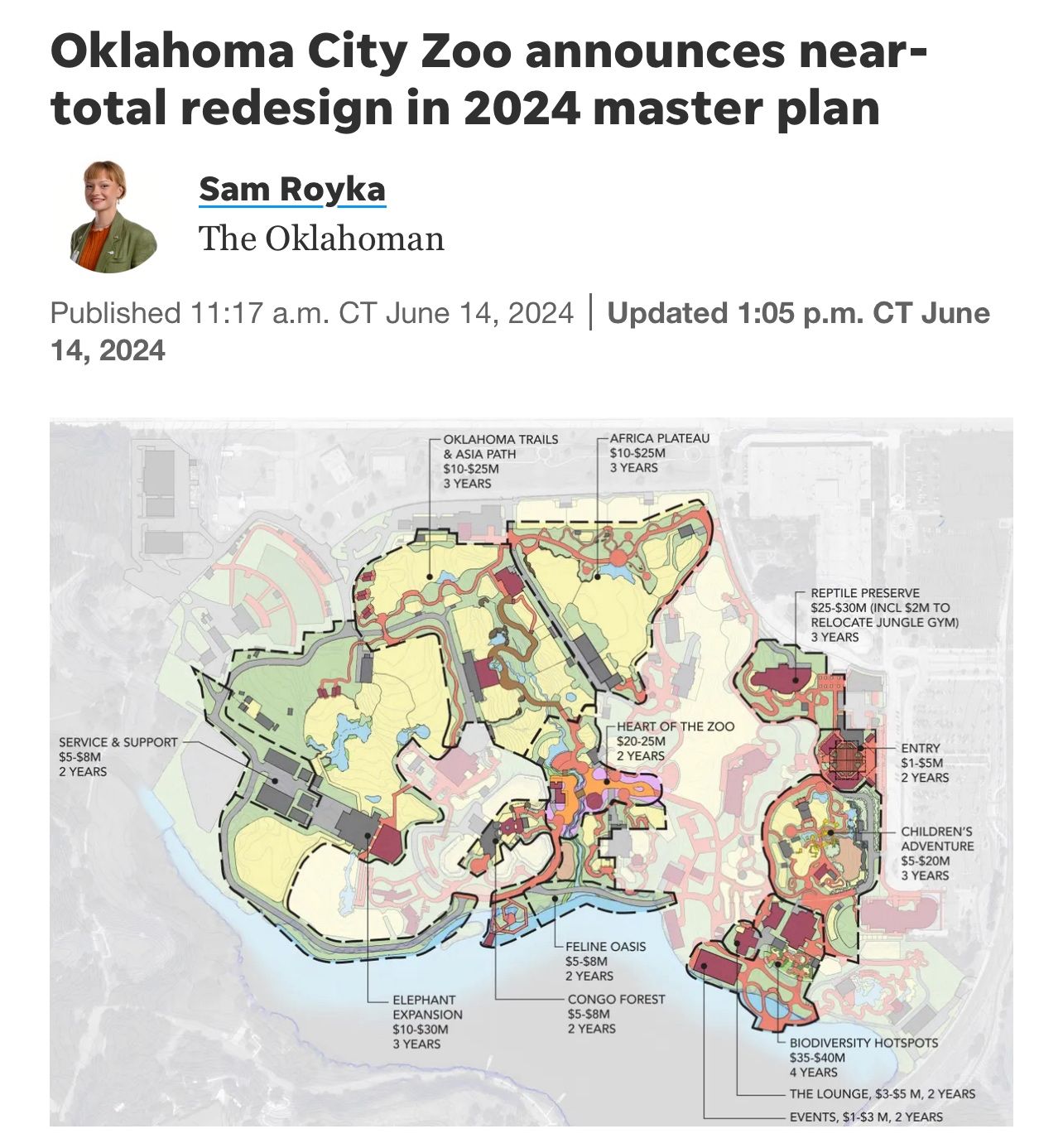 Oklahoma City Zoo Announces Near-Total Redesign in 2024 Master Plan